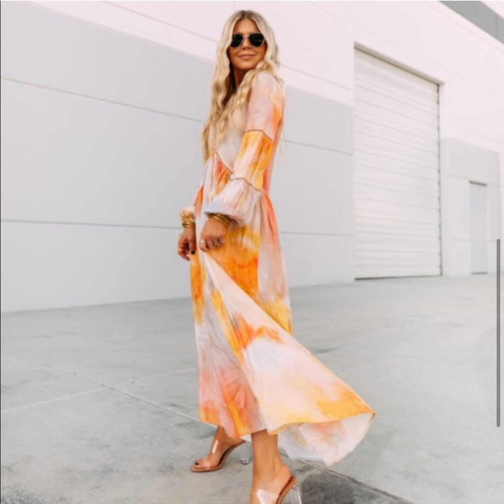 Anthropologie Bl-nk Celestine tie dye maxi
dress new blank London - Picture 5 of 10